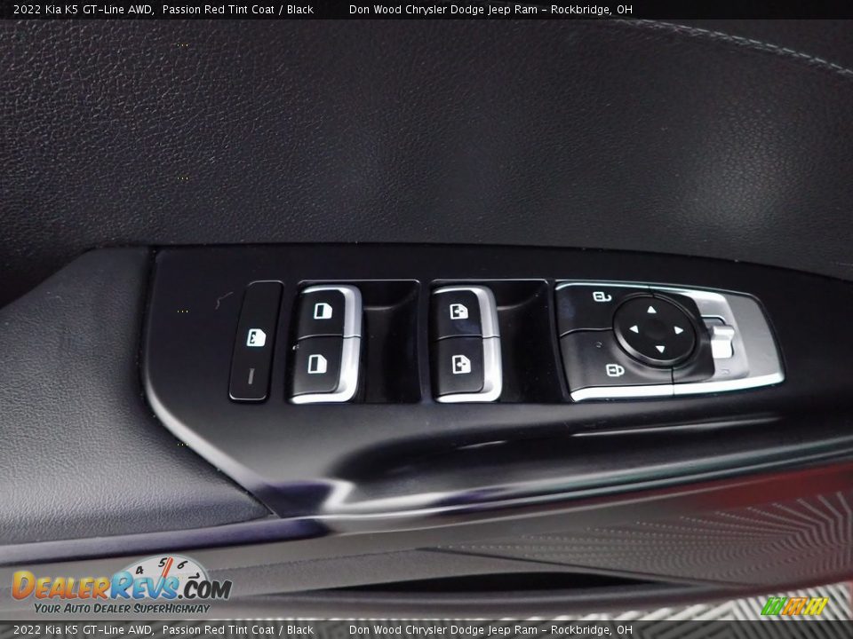 2022 Kia K5 GT-Line AWD Passion Red Tint Coat / Black Photo #16