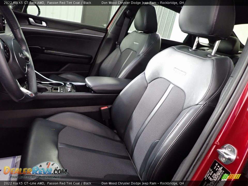 2022 Kia K5 GT-Line AWD Passion Red Tint Coat / Black Photo #18
