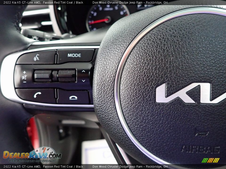 2022 Kia K5 GT-Line AWD Passion Red Tint Coat / Black Photo #20
