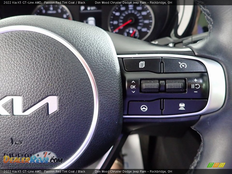 2022 Kia K5 GT-Line AWD Passion Red Tint Coat / Black Photo #21
