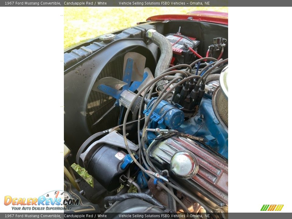 1967 Ford Mustang Convertible Candyapple Red / White Photo #15