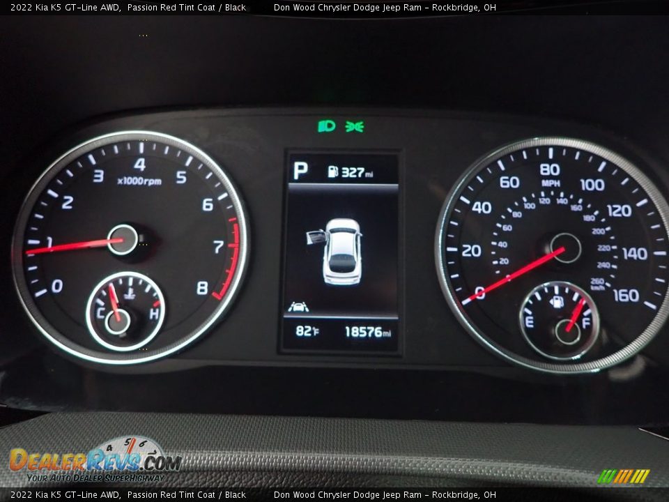 2022 Kia K5 GT-Line AWD Passion Red Tint Coat / Black Photo #22