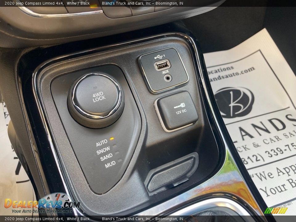2020 Jeep Compass Limted 4x4 White / Black Photo #31