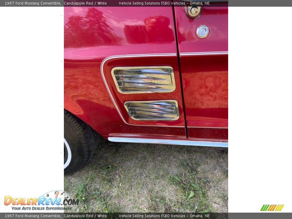 1967 Ford Mustang Convertible Candyapple Red / White Photo #19