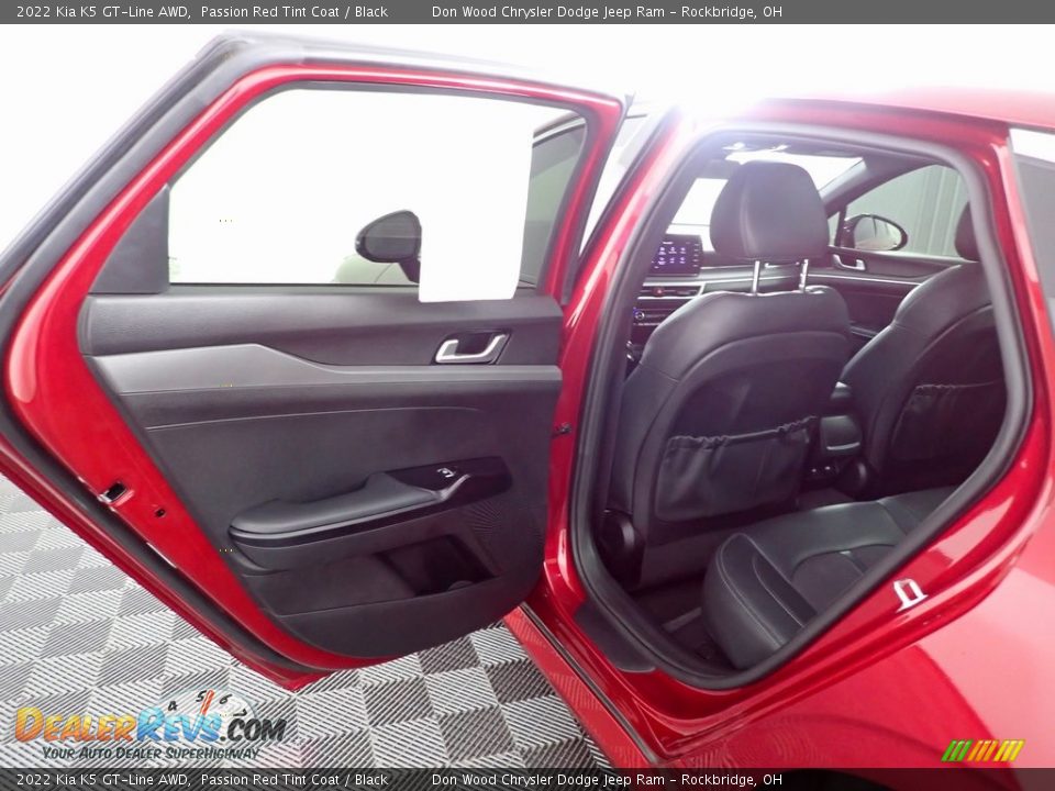 2022 Kia K5 GT-Line AWD Passion Red Tint Coat / Black Photo #26