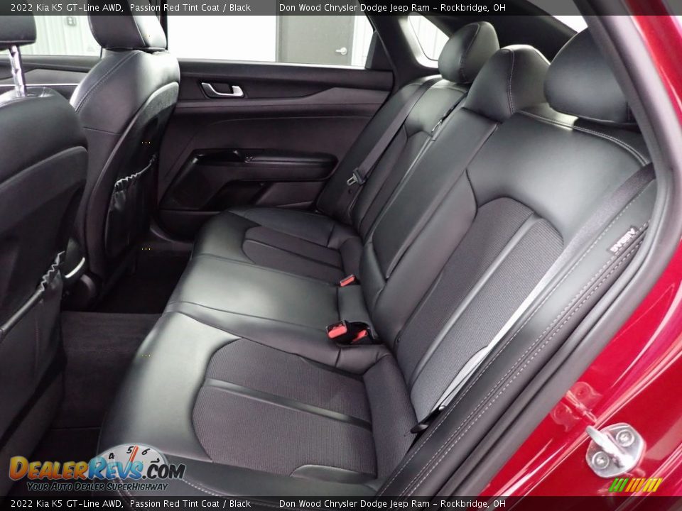 2022 Kia K5 GT-Line AWD Passion Red Tint Coat / Black Photo #27