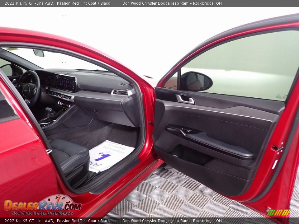 2022 Kia K5 GT-Line AWD Passion Red Tint Coat / Black Photo #29