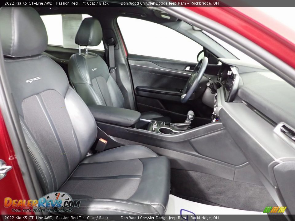 2022 Kia K5 GT-Line AWD Passion Red Tint Coat / Black Photo #30