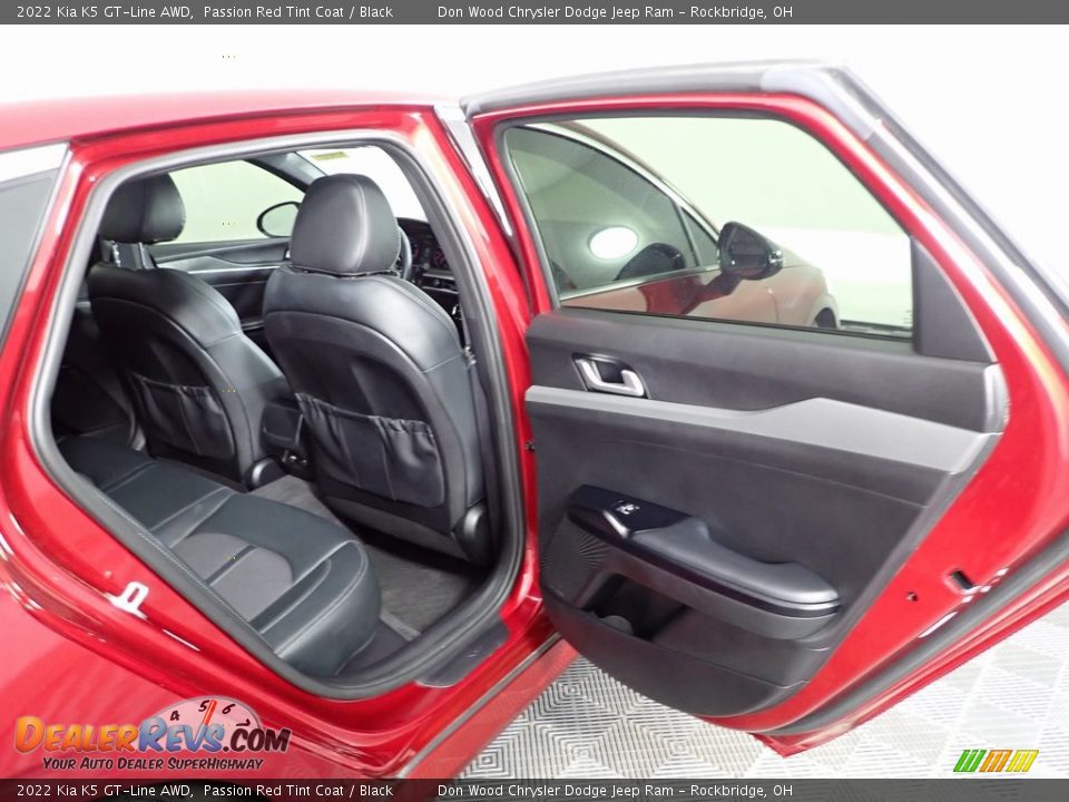 2022 Kia K5 GT-Line AWD Passion Red Tint Coat / Black Photo #31