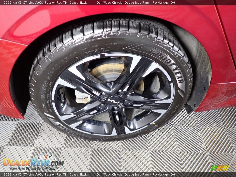 2022 Kia K5 GT-Line AWD Passion Red Tint Coat / Black Photo #33