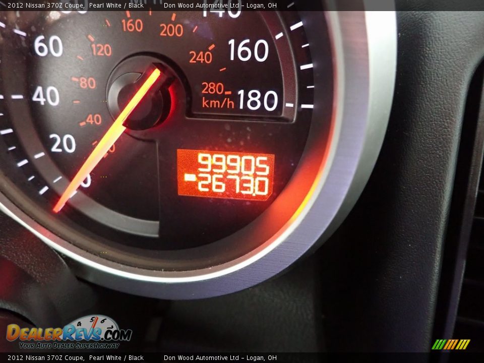 2012 Nissan 370Z Coupe Pearl White / Black Photo #21