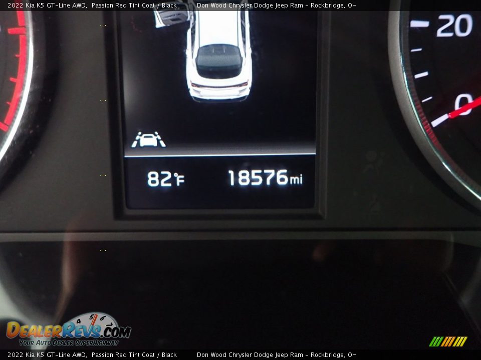 2022 Kia K5 GT-Line AWD Passion Red Tint Coat / Black Photo #34