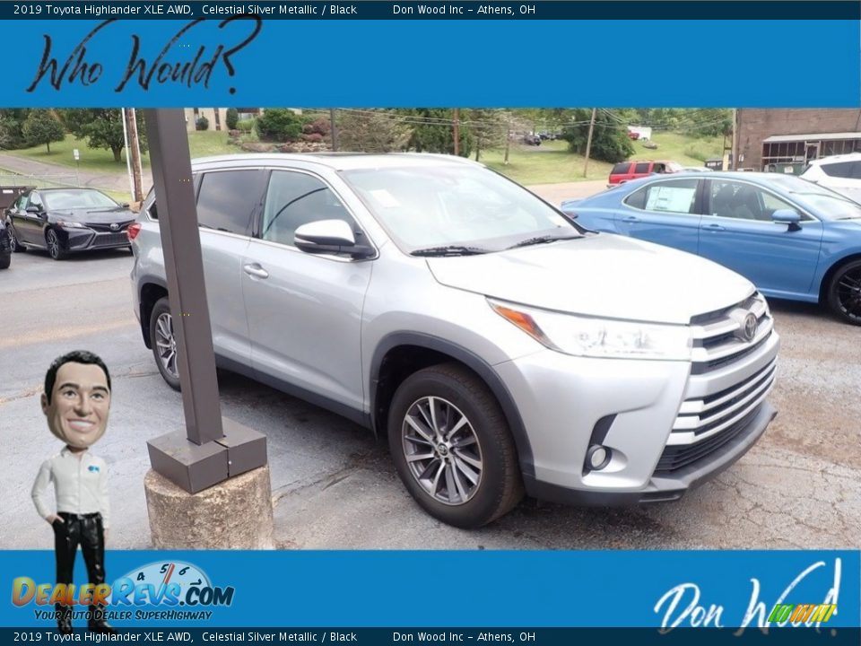 2019 Toyota Highlander XLE AWD Celestial Silver Metallic / Black Photo #1