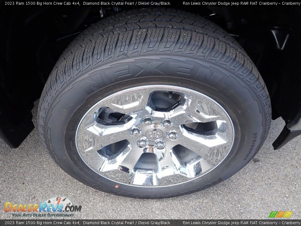 2023 Ram 1500 Big Horn Crew Cab 4x4 Diamond Black Crystal Pearl / Diesel Gray/Black Photo #9