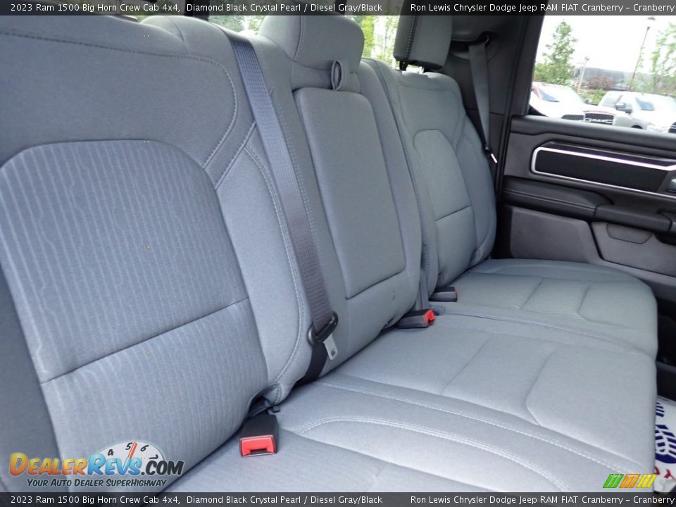 2023 Ram 1500 Big Horn Crew Cab 4x4 Diamond Black Crystal Pearl / Diesel Gray/Black Photo #11