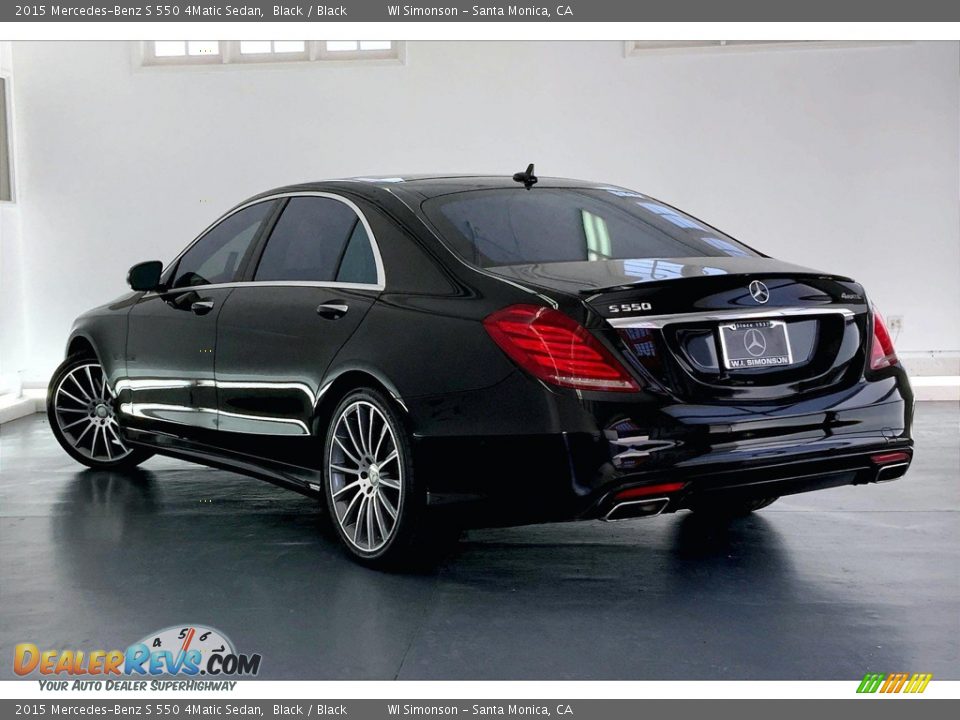 2015 Mercedes-Benz S 550 4Matic Sedan Black / Black Photo #10