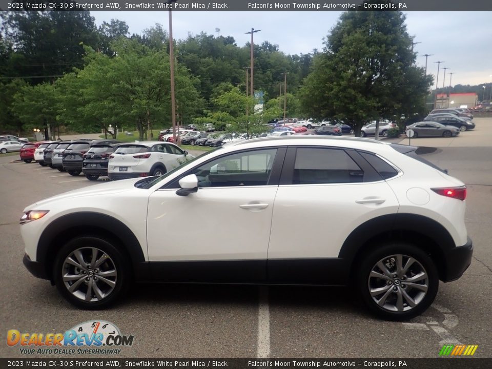 2023 Mazda CX-30 S Preferred AWD Snowflake White Pearl Mica / Black Photo #6