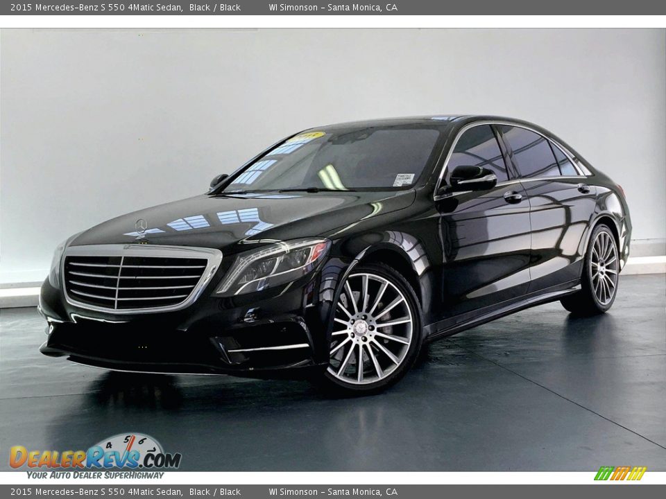 2015 Mercedes-Benz S 550 4Matic Sedan Black / Black Photo #12