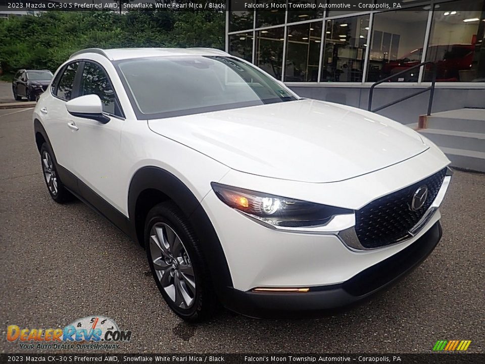 2023 Mazda CX-30 S Preferred AWD Snowflake White Pearl Mica / Black Photo #9