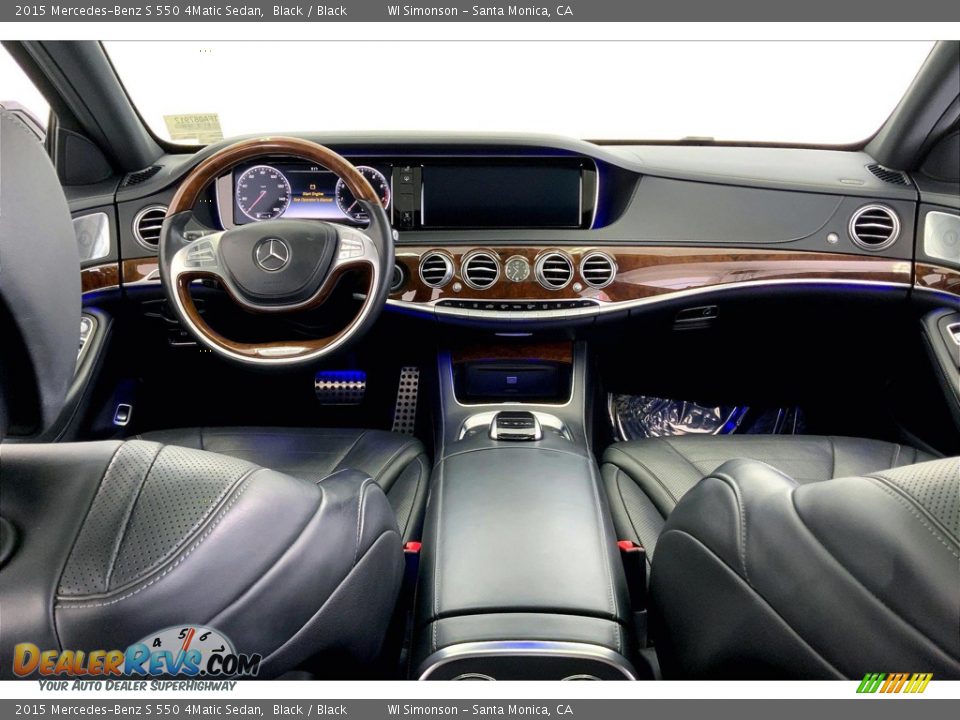 2015 Mercedes-Benz S 550 4Matic Sedan Black / Black Photo #15