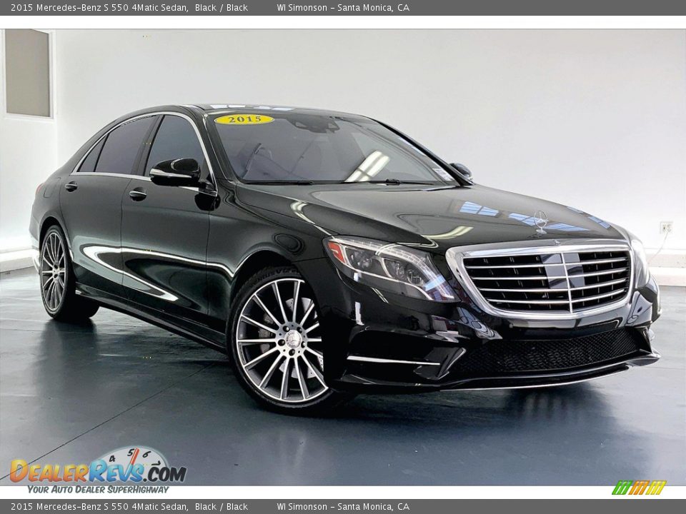 2015 Mercedes-Benz S 550 4Matic Sedan Black / Black Photo #34