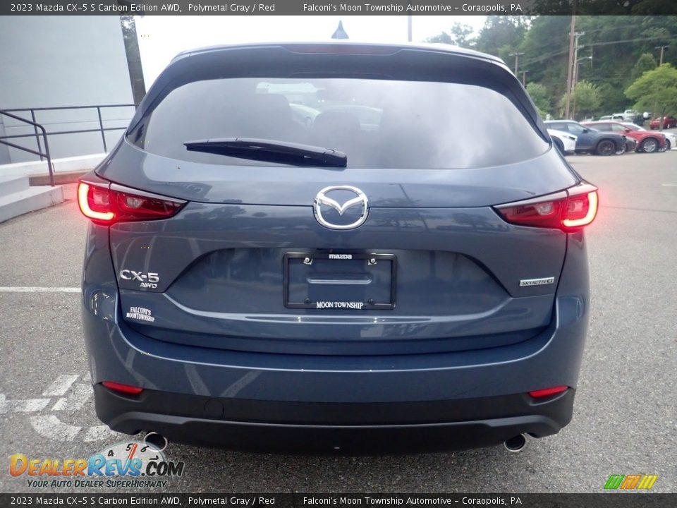 2023 Mazda CX-5 S Carbon Edition AWD Polymetal Gray / Red Photo #3