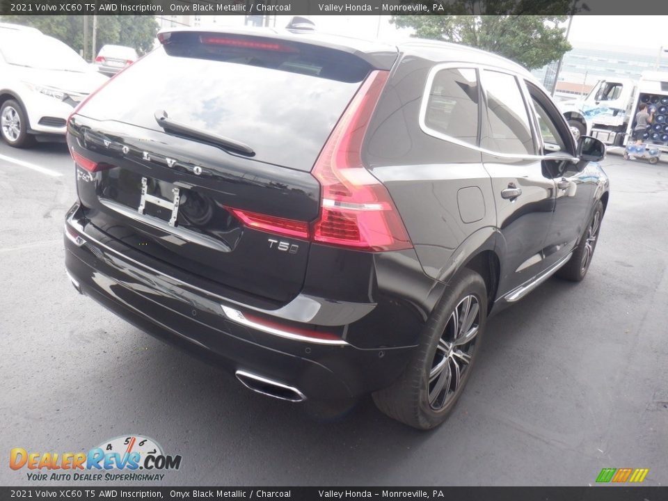 2021 Volvo XC60 T5 AWD Inscription Onyx Black Metallic / Charcoal Photo #6