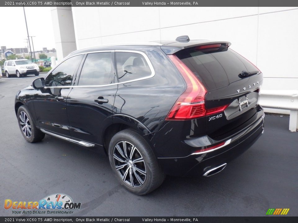 2021 Volvo XC60 T5 AWD Inscription Onyx Black Metallic / Charcoal Photo #9