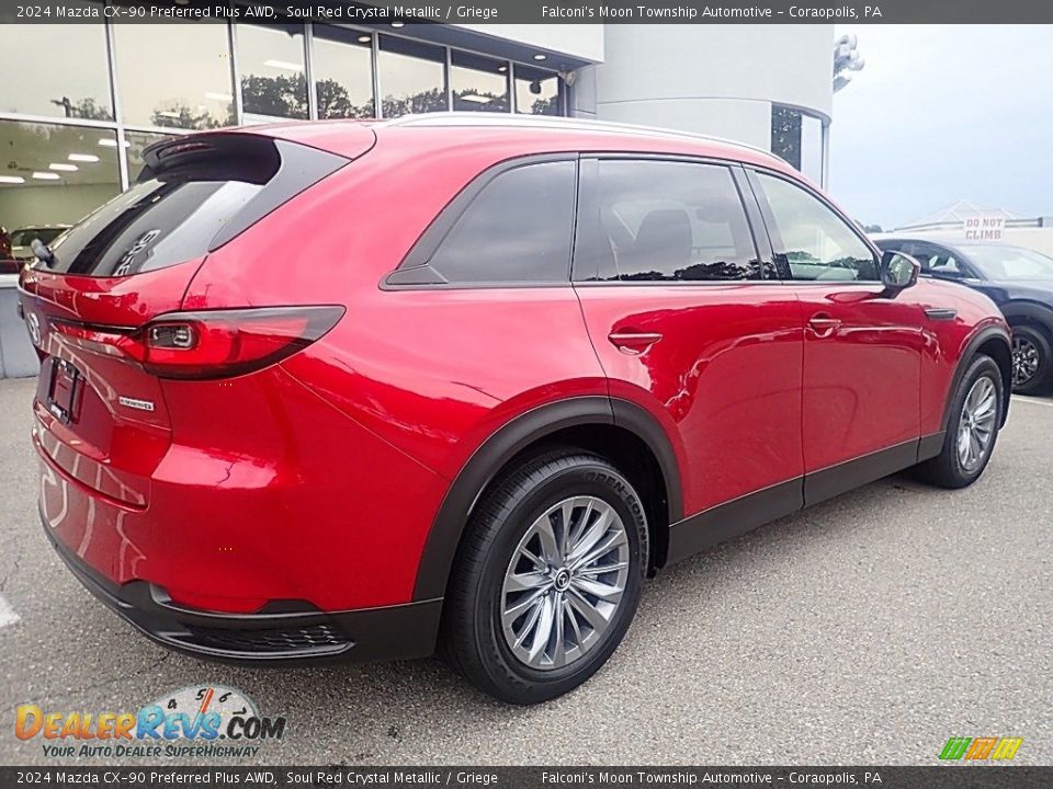 2024 Mazda CX-90 Preferred Plus AWD Soul Red Crystal Metallic / Griege Photo #2