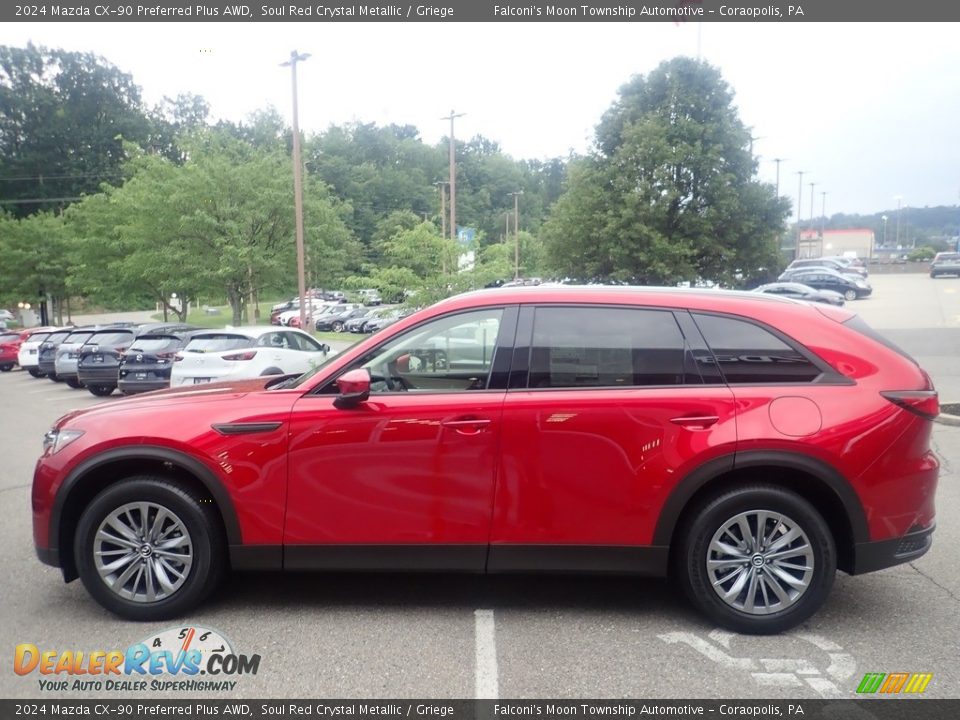 Soul Red Crystal Metallic 2024 Mazda CX-90 Preferred Plus AWD Photo #6