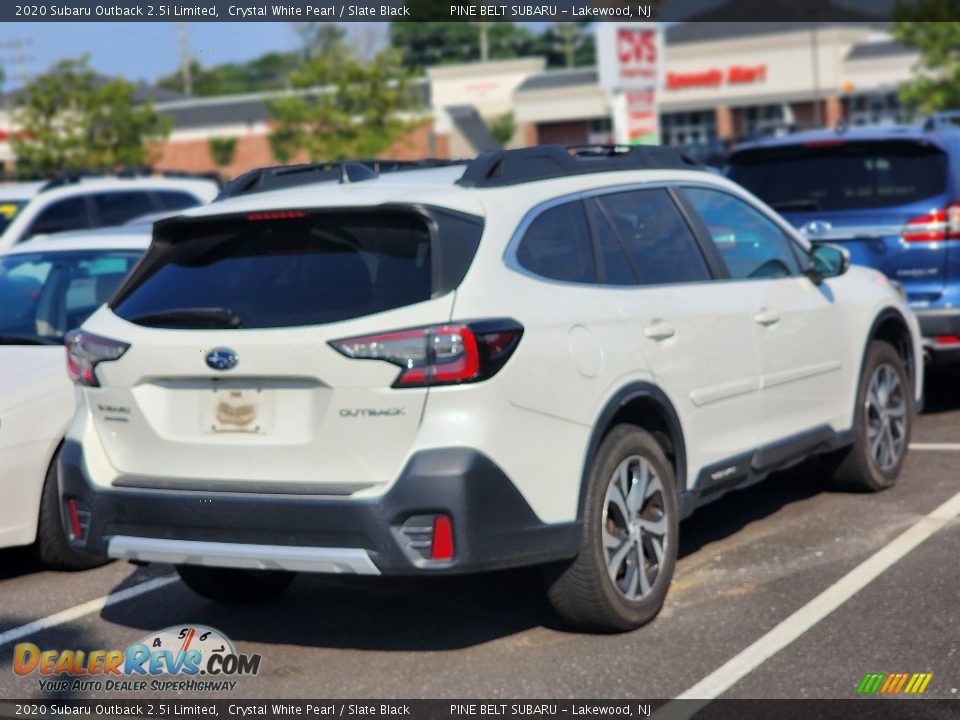 2020 Subaru Outback 2.5i Limited Crystal White Pearl / Slate Black Photo #3