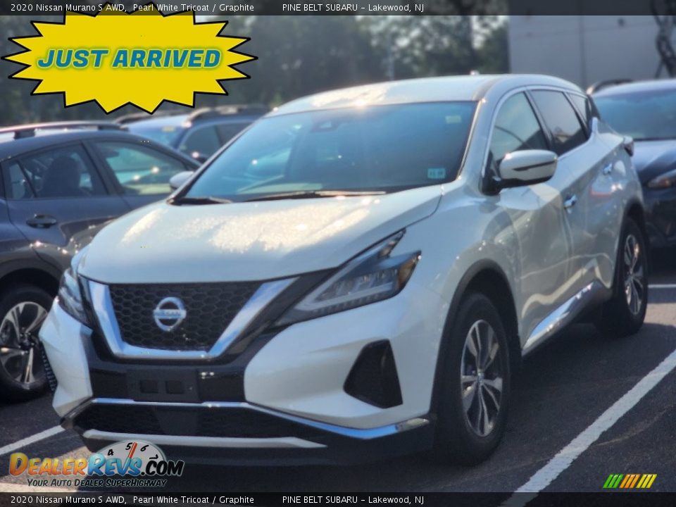 2020 Nissan Murano S AWD Pearl White Tricoat / Graphite Photo #1