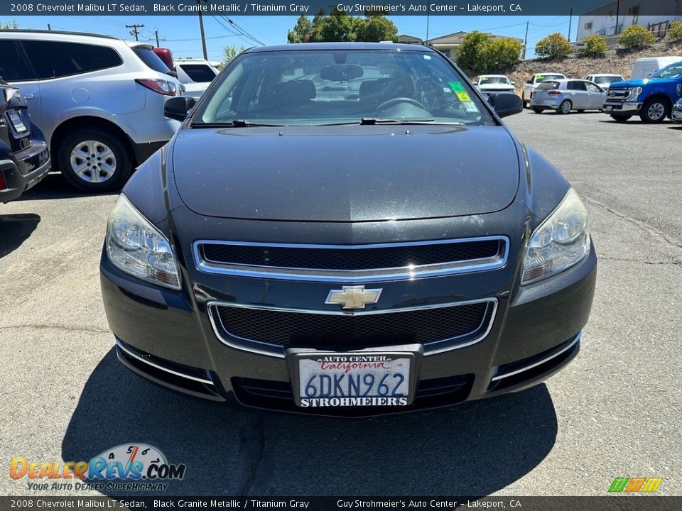 2008 Chevrolet Malibu LT Sedan Black Granite Metallic / Titanium Gray Photo #2