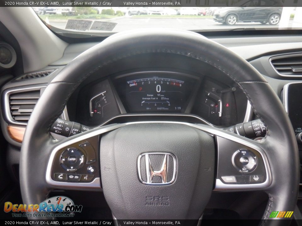 2020 Honda CR-V EX-L AWD Lunar Silver Metallic / Gray Photo #21