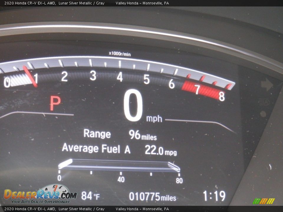 2020 Honda CR-V EX-L AWD Lunar Silver Metallic / Gray Photo #34
