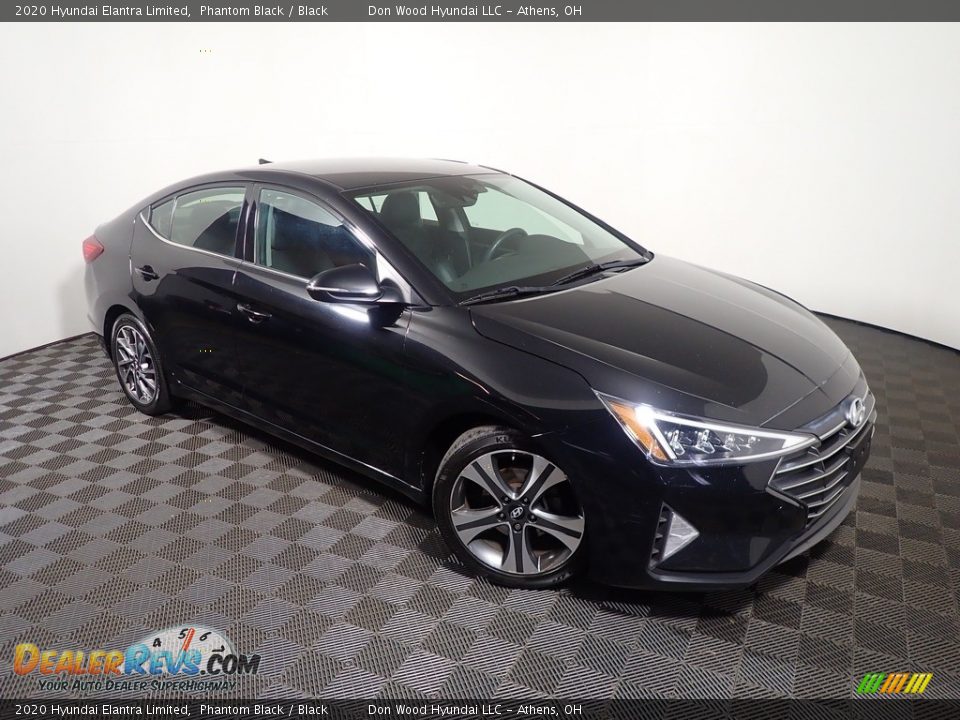 2020 Hyundai Elantra Limited Phantom Black / Black Photo #3