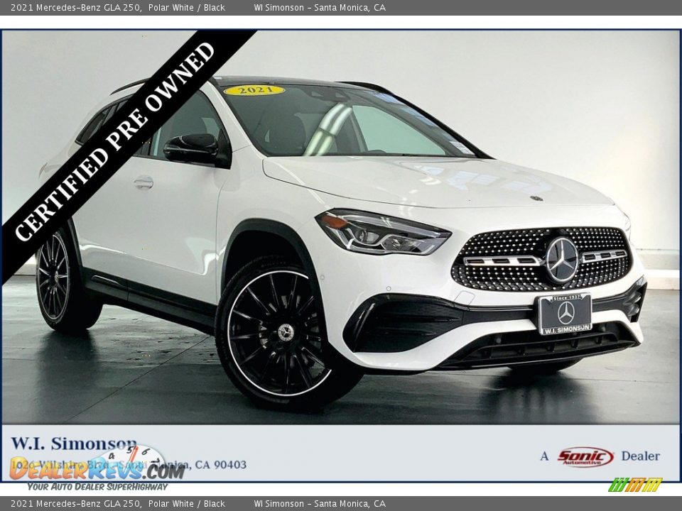 2021 Mercedes-Benz GLA 250 Polar White / Black Photo #1