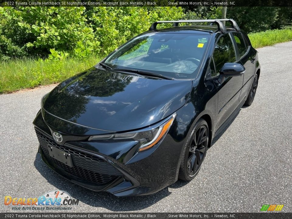 2022 Toyota Corolla Hatchback SE Nightshade Edition Midnight Black Metallic / Black Photo #2