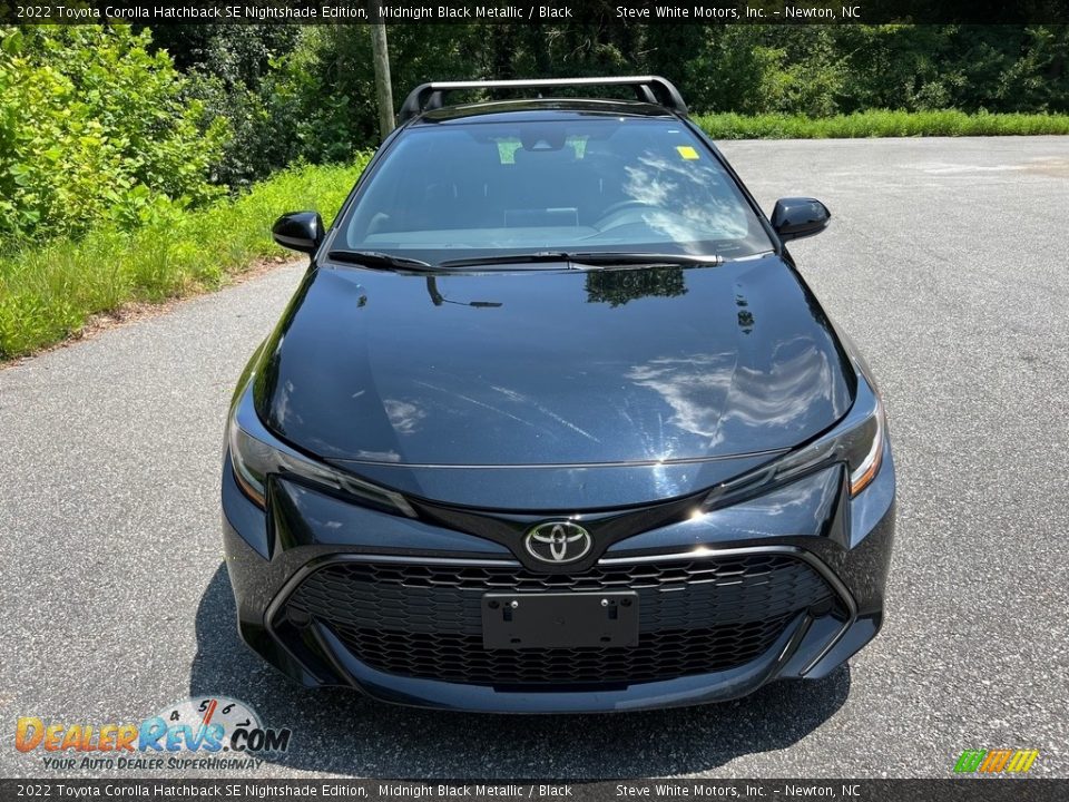 2022 Toyota Corolla Hatchback SE Nightshade Edition Midnight Black Metallic / Black Photo #3