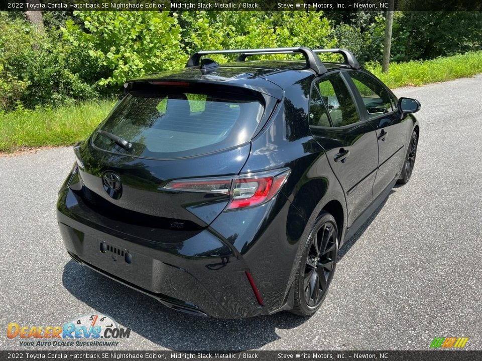 2022 Toyota Corolla Hatchback SE Nightshade Edition Midnight Black Metallic / Black Photo #6