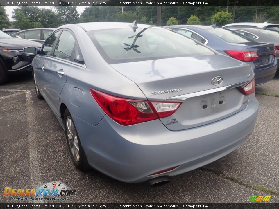 2011 Hyundai Sonata Limited 2.0T Blue Sky Metallic / Gray Photo #2