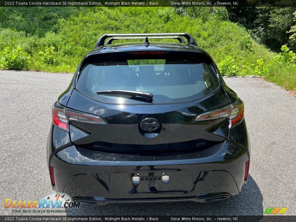 2022 Toyota Corolla Hatchback SE Nightshade Edition Midnight Black Metallic / Black Photo #7