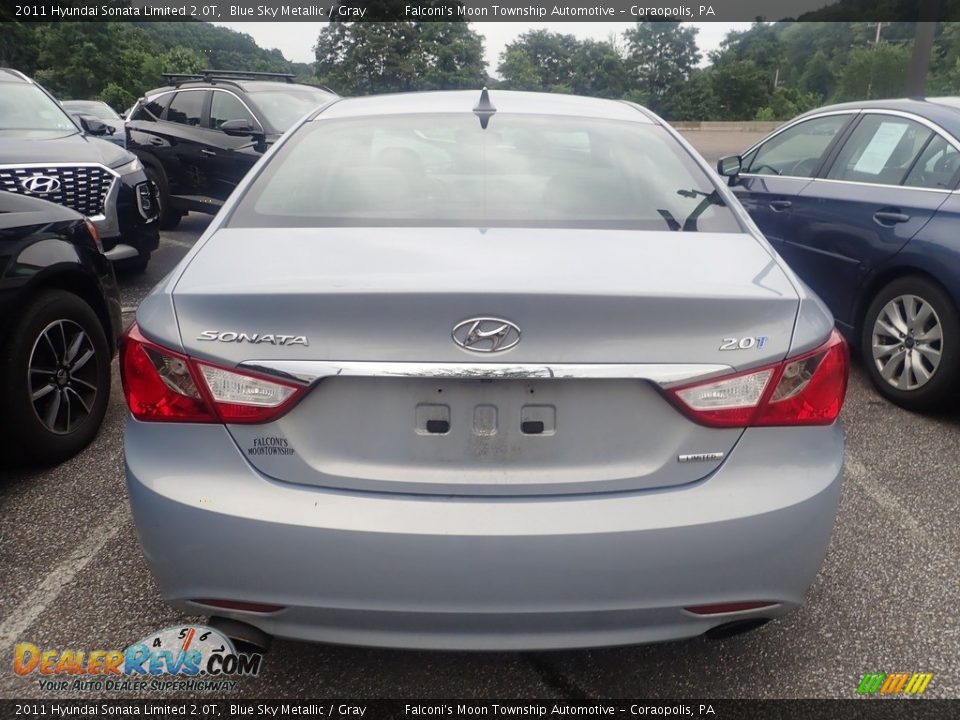 2011 Hyundai Sonata Limited 2.0T Blue Sky Metallic / Gray Photo #3