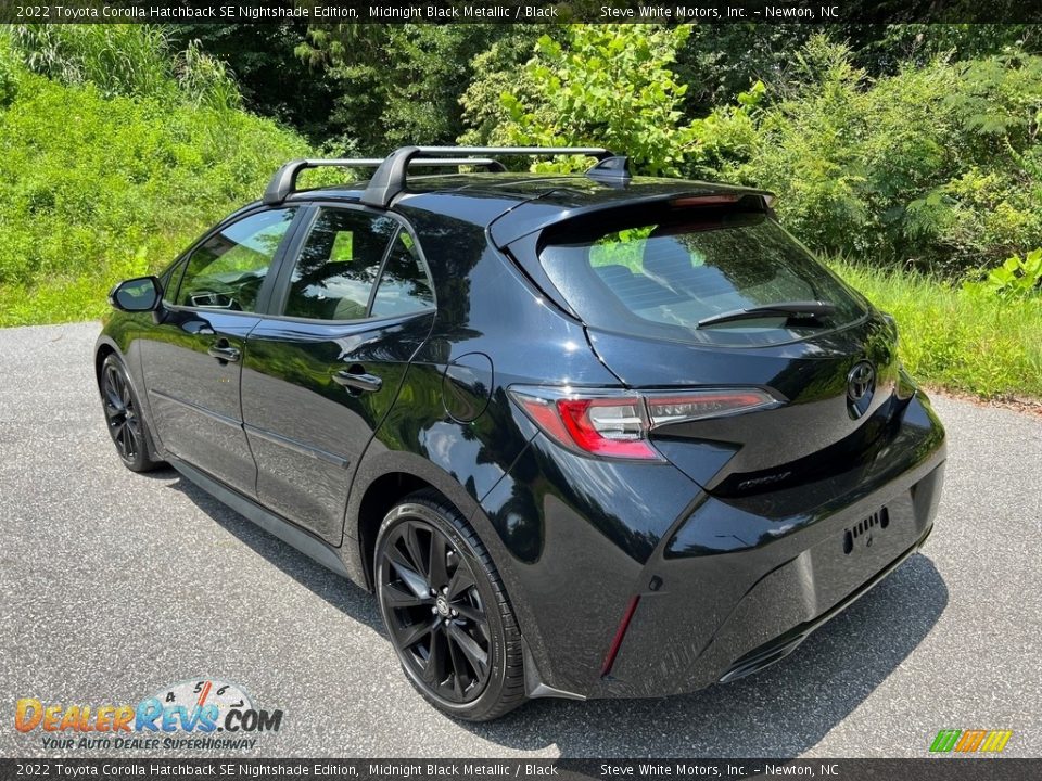 2022 Toyota Corolla Hatchback SE Nightshade Edition Midnight Black Metallic / Black Photo #8