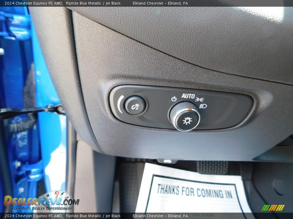 2024 Chevrolet Equinox RS AWD Riptide Blue Metallic / Jet Black Photo #27