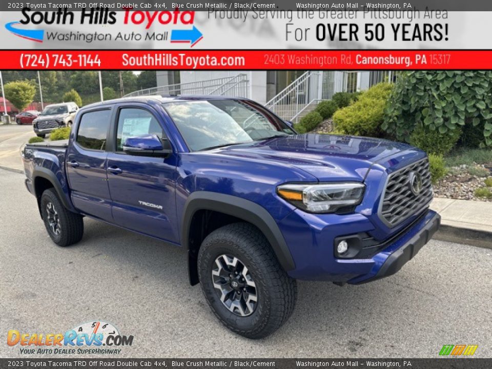 2023 Toyota Tacoma TRD Off Road Double Cab 4x4 Blue Crush Metallic / Black/Cement Photo #1