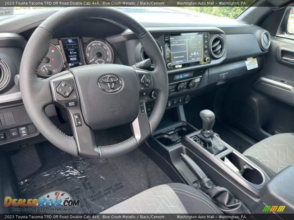 Black/Cement Interior - 2023 Toyota Tacoma TRD Off Road Double Cab 4x4 Photo #3