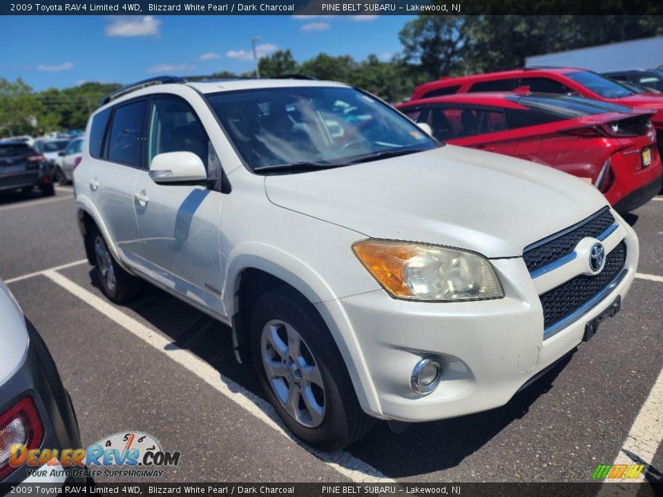 2009 Toyota RAV4 Limited 4WD Blizzard White Pearl / Dark Charcoal Photo #2