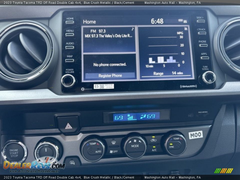 2023 Toyota Tacoma TRD Off Road Double Cab 4x4 Blue Crush Metallic / Black/Cement Photo #13