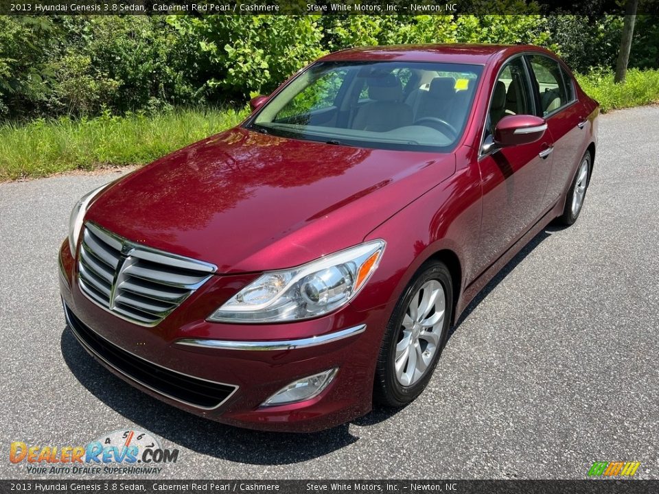 2013 Hyundai Genesis 3.8 Sedan Cabernet Red Pearl / Cashmere Photo #2